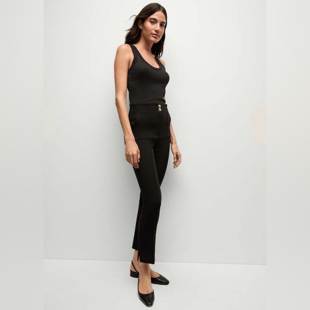Veronica Beard Classic Black Kean Flare Pants